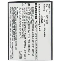 123accu Acer BAT-611 / KT.0010B.006 accu (1250 mAh, huismerk)