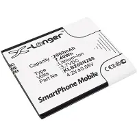 123accu Konka PL-7T6 / KLB200N289 accu (2000 mAh, huismerk)
