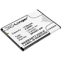 123accu VeriFone BPK087-600 / BPK087-600-01-B accu (3.8 V, 1750 mAh, huismerk)