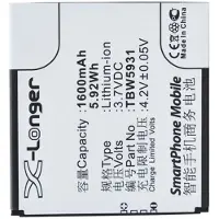123accu K-Touch TBW5931 accu (1600 mAh, huismerk)