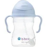 B.Box Drinkfles met rietje - Baby Sippy Cup - Drink Vanuit Elke Hoek - Klapdeksel - Verzwaard Rietje - Lekvrij en Eenvoudige Grip - BPA-vrij - Vaatwasserbestendig - Vanaf 6+ Maanden - 240 ml