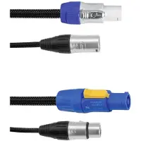 Eurolite DMX P-con 3-pin XLR combikabel 1,5 meter