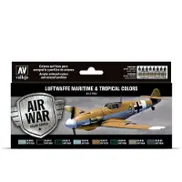 Vallejo val71164 - Model Air - Luftwaffe Maritime and Tropical colors Set 8 x 17 ml
