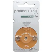 Rayovac PowerOne oplaadbare gehoorapparaat P312 / PR41 batterij 2 stuks (1.2 V, Ni-Mh)