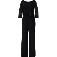 Comma Jumpsuit antraciet / zwart