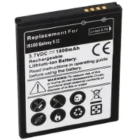 123accu Samsung Galaxy S2 / EB-F1A2GBU / EB-F1A2GBUCSTD accu (3.7 V, 1800 mAh, huismerk)