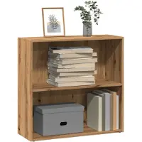 vidaXL Boekenkast 80x30x77 cm bewerkt hout artisanaal eikenkleurig