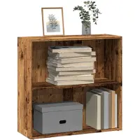 vidaXL Boekenkast 80x30x77 cm bewerkt hout oud houtkleurig
