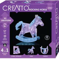 Kosmos CreAtto Rocking Horse – Hobbypakket – Bouw 4 verlichte 3D-modellen – Hobbelpaard
