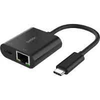 Belkin USB-C naar Ethernet-adapter - - Connect - 100 W - 10/100/1000 Mbits - Zwart