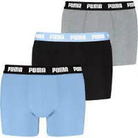 Puma Boxershorts lichtblauw / grijs gemêleerd / zwart / wit