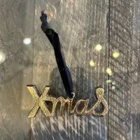 Housevitamin HV Kersthanger 'XMAS' - Goud - 8X0,5X5CM
