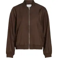 Vila Sweatvest 'VIPapaya' chocoladebruin