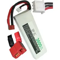 Cameron Sino huismerk T-Plug AWG12 / JST-XH-2.54 AWG24 accu (3600 mAh)