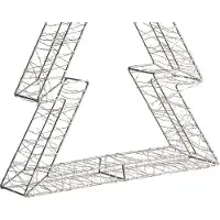 Beliani AKERAN - LED-buitendecoratie - Zilver - Synthetisch materiaal