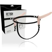 Fetish Submissive HARNESS | Silicone Strap-on Flesh 15cm