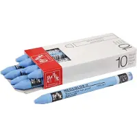 Caran d'Ache Waskrijt | Kleurkrijt | Neocolor II | Light blue lichtblauw (161) | L 10 cm | Dikte 8 mm | 10 stuks