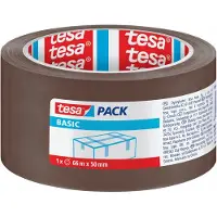 TESA Pakkingtape Bruin 66m x 50mm - Sterk Acryl voor Verzending