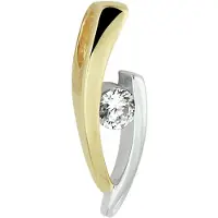 Trendjuwelier huiscollectie Hanger Geelgoud Zirkonia