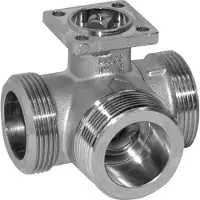 Belimo 3-Weg Regelklep G2-1/4 Kvs16 100-240VAC 90s 2/3-Punt 20Nm IP54 SPDT R538/SR230A-S