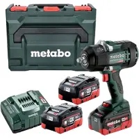 Metabo SSW 18 LTX 1450 BL Accu Slagmoersleutel 18V | 2x LiHD 8,0Ah, ASC 145 | metaBOX 145 L - 602401810
