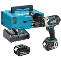 Makita Schroefboormachine met percussiefunctie DHP458RTJ, 18 V, Li-ion, 2 x 5.0 Ah