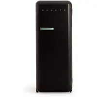 Create - Koelkast in retrostijl - Zwart - Handvat Sage - FRIDGE RETRO 281L