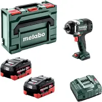 Metabo SSW 18 LTX 800 BL accu-slagmoersleutel 18 V 800 Nm 1/2" ( 602403660 ) borstelloos + 2x accu 5,5 Ah + oplader + metaBOX