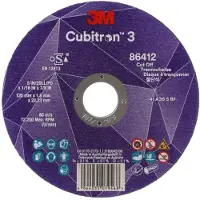 3M Cubitron 3 Doorslijpschijf - 125mm X 1mm X 22,23mm - K60- T41 (25 Stuks)