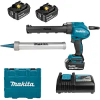 Makita DCG180RMEX 18V Li-Ion Accu Lijm- En Kitspuit Set (2x 4.0Ah Accu) Incl. Kokerhouder- En Worsthouder In Koffer
