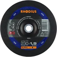 Rhodius 208703 Alphaline I XTK77 Doorslijpschijf (25 Stuks) - Extra Dun - 230 X 22,23 X 1,9mm - Staal