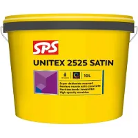 SPS Unitex 2525 Satin Muurverf - Op Kleur Gemengd - 10L