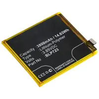 123accu OPPO BLP723 accu (3.8 V, 3800 mAh, huismerk)