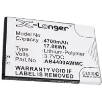 123accu Philips AB4400AWMC accu (4700 mAh, huismerk)