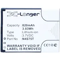 123accu Blu N4S75J / N4S75T accu (820 mAh, huismerk)