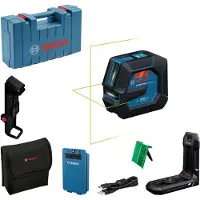 Bosch Professional GLL 20-22 G Kruislijnlaser groen 3.7V 3.0Ah in koffer - 0601065602