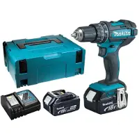 Makita DHP482RMJ 18V Li-Ion Accu Klopboor- /schroefmachine Set (2x 4.0Ah Accu) In Mbox