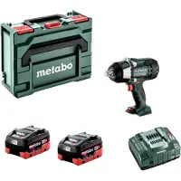 Metabo SSW 18 LTX 1750 BL accuslagmoersleutel 18 V 1750 Nm 3/4" borstelloos ( 602402810 ) + 2x oplaadbare accu 8.0 Ah + lader + metaBOX