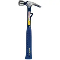 Estwing E6-22T Hammertooth Straight Claw Hammer 02-41VE622T Shock Reduction Grip, klauwhamer 624 gram