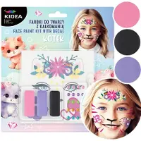 Derform Schminkset Katten met Diamanten en Tattoos - 3 Kleuren