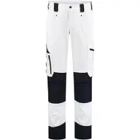Workman 9004 STRETCH Worker P2S Werkbroek - Wit / Navy - Maat 50 (34/34) - Loose Fit