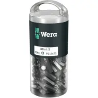 Wera 855/1 Z DIY 100 SiS 05072444001 Kruis-bit PZ 2 Gereedschapsstaal Taai D 6.3 100 stuk(s)