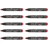PICA 10st 520/40 - Permanent Marker - 1-4mm rond - Rood
