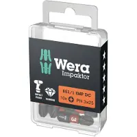 Wera 1/4 inch insertbits 25 mm