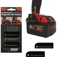 StealthMounts Bithouder voor Milwaukee M18 | Zwart | 2 stuks - BH-MW18-BLK-2