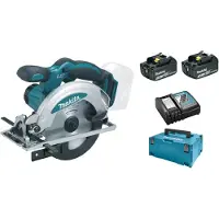 Makita DSS610RFJ 18V Li-Ion Accu Cirkelzaag Set (2x 3.0Ah Accu) In Mbox - 165mm