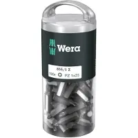 Wera 855/1 Z DIY 100 SiS 05072443001 Kruis-bit PZ 1 Gereedschapsstaal Taai D 6.3 100 stuk(s)