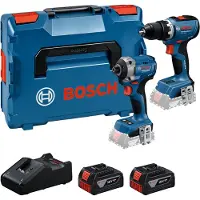 Bosch 18V Accu Schroefboormachine (GSR 18V-65) & Slagschroevendraaier (GDR 18V-215) Combiset (2x 5.0Ah Accu + Lader)