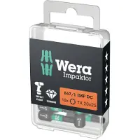Wera 5057624001 1/4" Torx Impaktor Diamant Bit - T20 X 25mm (10st)