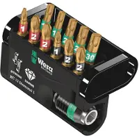 Wera Bit-Check 12 Diamond 1 - Schraubendreher-Bitsatz 05057421001 Bitset 12-delig Kruiskop Pozidriv, Kruiskop Phillips, Binnen-T-profiel Bitset